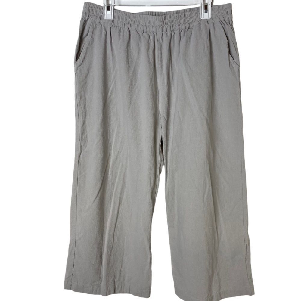 #134 ECUPPER cotton cropped pants - Picture 2 of 7